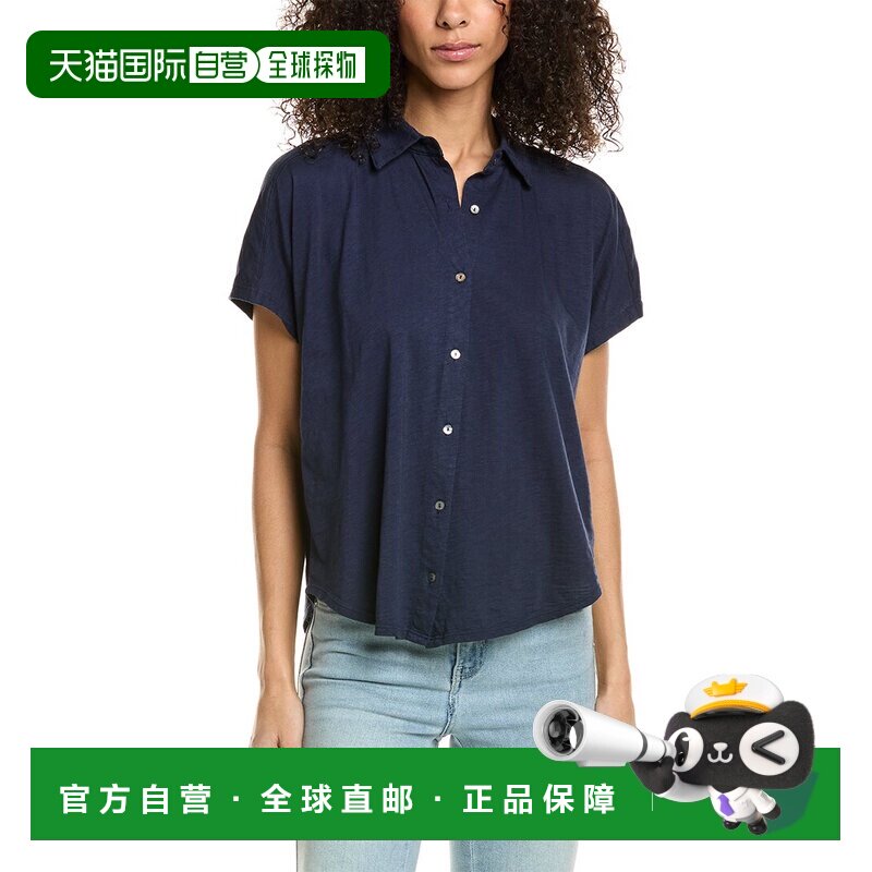 自营Michael Stars Palmer Button-Down Shirt - blue 美国奥莱直