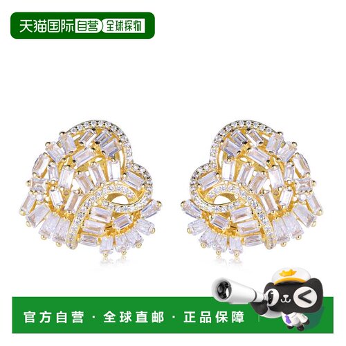 自营Suzy Levian Sterling Silver White Cubic Zirconia Large H