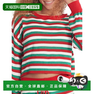 欢乐条纹 Ava针织休闲上衣 美国奥莱直发 Riot女式 自营Beach
