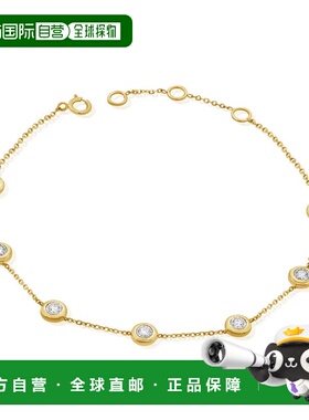 自营sabrina14K Yellow Gold Diamond Bezel Bracelet - yellow g