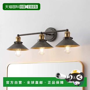 自营jonathan yJuly 26.5 in. 3-light Metal Vanity Light - gre