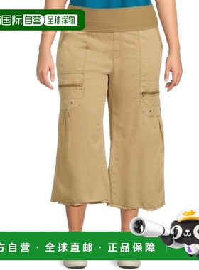 自营Women's XCVI Pasqual Crop Pants Linwood Sands Linen Elas