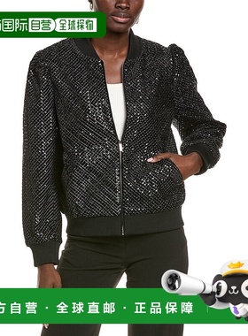 自营Endless Rose Velvet Sequin Bomber Jacket - black 美国奥