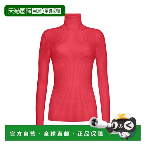 自营wolfordMerino Fine Rib Top Long Sleev - cranberry 美国奥