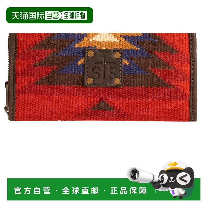 自营stsWomen's Aztec Bifold Wallet In Crimson Sun - crimson