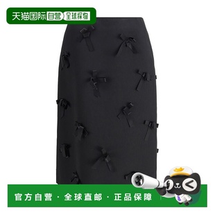 自营Jil Sander Acetate Midi Women's Skirt - black 美国奥莱直