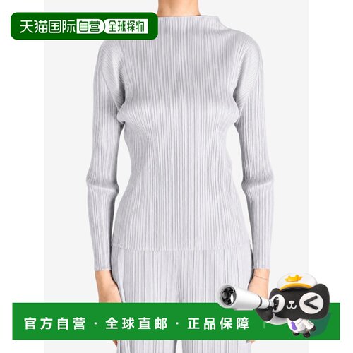 美国直邮PLEASE ISSEY MIYAKE-女士基础知识漏斗领长袖衬衫
