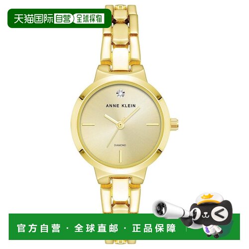自营Anne Klein Women's Classic Gold Dial Watch - gold 美国奥