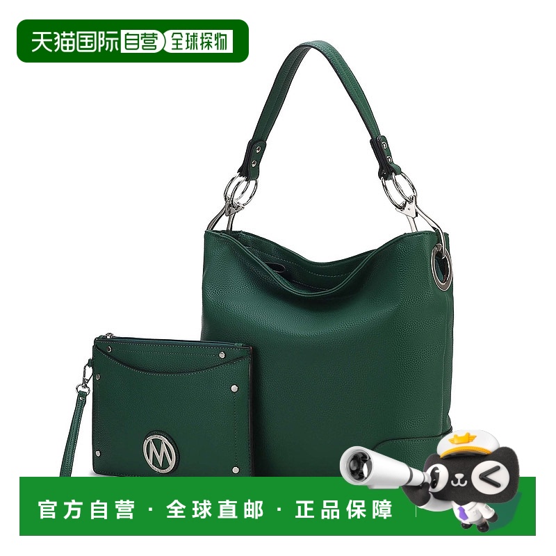 自营 mia k collectionViviana Women's 2Pcs Hobo Bag with Wris