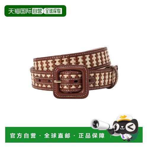 自营J.McLaughlin Nelly Leather Belt - Brown 腰带美国直发奥莱