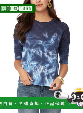 自营 NYDJ Pointelle 卫衣女春秋款 黑色 美国奥莱直发