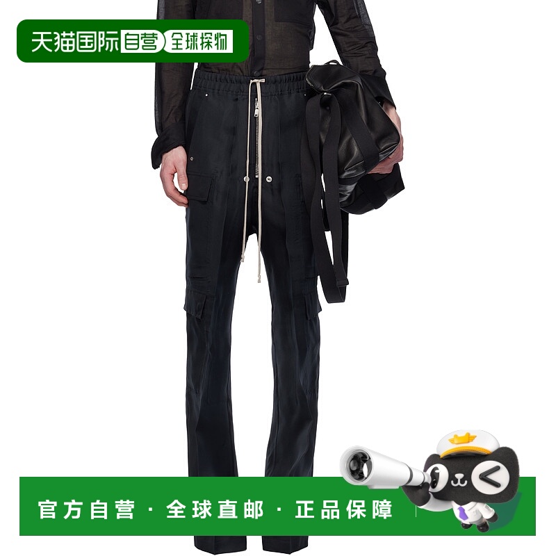 香港直邮潮奢 rick owens 瑞克 欧文斯 男士 黑色 Hollywood Carg
