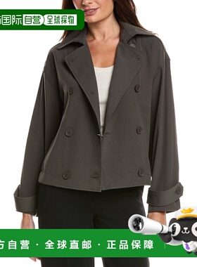 自营Max Studio Soft Twill Jacket - green 美国奥莱直发外套