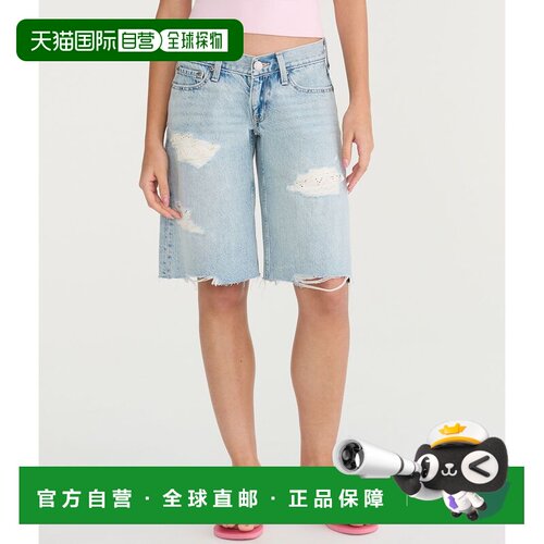 自营Aeropostale低矮宽松牛仔布Jorts-轻洗 美国奥莱直发