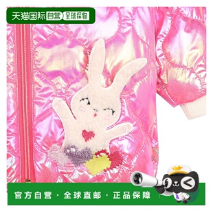 自营 billieblush粉红色荧光连帽外套 - 粉红色 美国奥莱直发