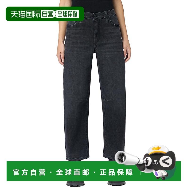 自营JOE'S Jeans Shire Relaxed Barrel Ankle Jean - black 美国