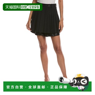 自营Helmut Lang褶皱羊毛围巾-黑色 美国奥莱直发半身裙百褶裙