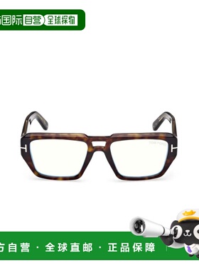 自营tom fordFt6077-B Bold Rectangular Tortoiseshell Sunglass