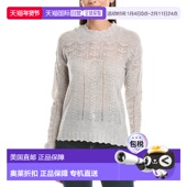 Pointelle Cashmere Sweater 自营InCashmere gray 美国奥莱直