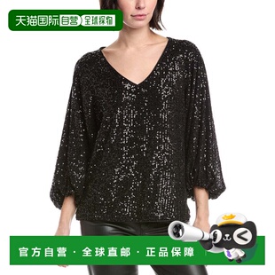 Camuto black Raglan Blouse 美国奥莱直发 Solid 自营Vince