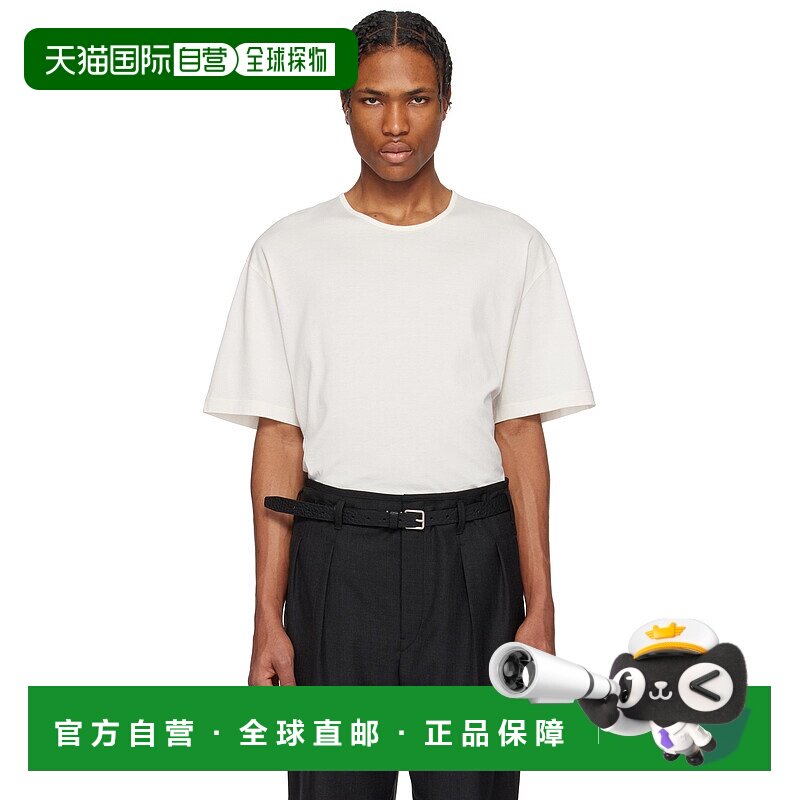 1h可退 香港直邮潮奢 Lemaire 男士 灰白色 Relaxed T 恤 TO1335L