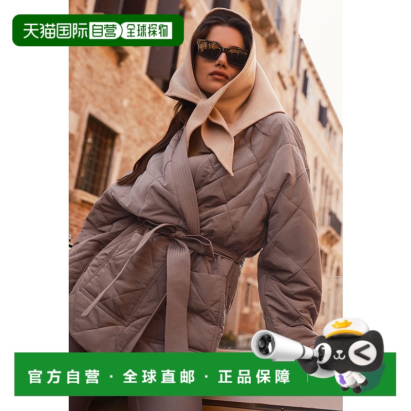 美国直邮AloYoga女士宽松可收腰保暖外套W4649R