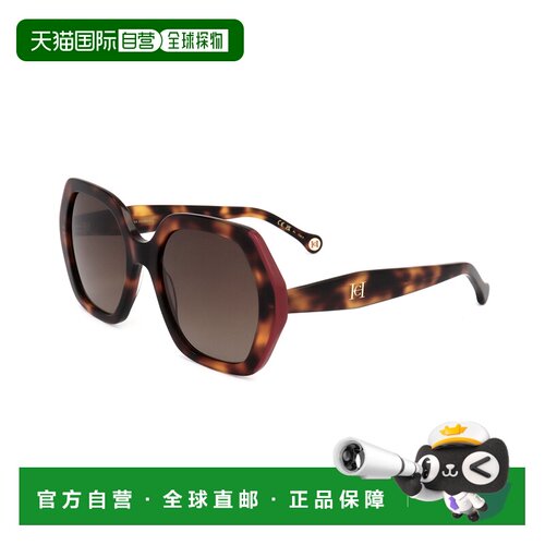 自营Carolina Herrera Women's 55 mm Havana Sunglasses HER0181