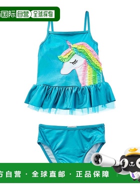 自营 Flapdoodles 彩虹独角兽 2Pc 泳衣 - 蓝色 美国奥莱直发