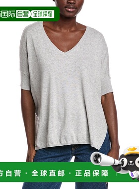 自营 minnie rose米妮玫瑰Pow羊绒混纺毛衣-灰色 美国奥莱直发