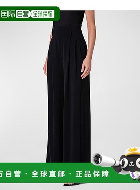 1h可退 【美国直邮】Akris punto|羊毛华达呢阔腿裤西装裤