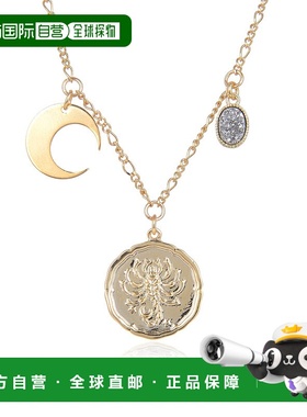 自营 eye candyZodiac Druzy Moon 项链：天蝎座 - 多 美国奥莱直