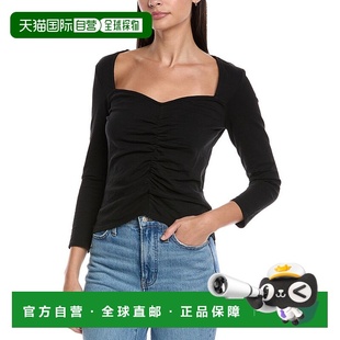 美国奥莱直发性感 黑色 自营Nation LTD米凯拉上衣