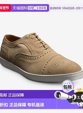 自营 Allen Edmonds Strand 4323 Oxford男式美国7.5米米色绒面连