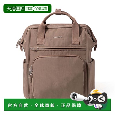 自营baggallini Securtex防盗温莎背包-波托贝洛 新款 美国奥莱