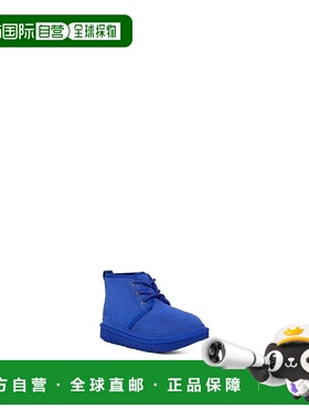 自营UGG Neumel II 1017320K-420儿童蓝色羊毛圆头踝靴JOBB852-蓝