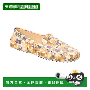 tod 美国奥莱直发单鞋 sTOD 白色 一脚蹬 Gommini皮革乐福鞋 自营