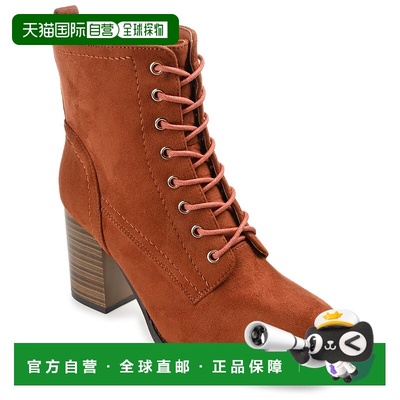自营 journee collectionJournee 系列女式宽幅 Baylor 短靴 - 锈