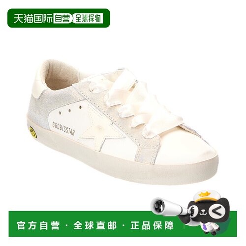 自营golden goose金鹅皮革与麂皮运动鞋-白色 美国奥莱直发