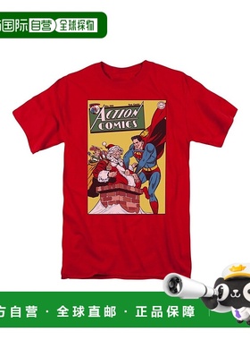 自营 gildanDC Comics 封面第 105 号短袖成人 T 恤/T 恤 - 红色