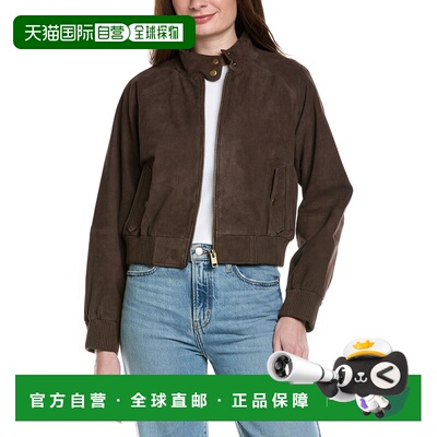 自营Walter Baker Bowie Suede Jacket - brown 美国奥莱直发皮衣