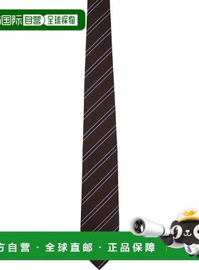 1h可退 香港直邮潮奢 AURALEE 男士 棕色 & 蓝色 Silk Stripe 领