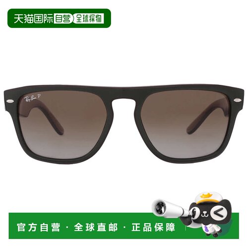 自营ray-banRay Ban Polarized Brown Gradient Square Unisex Su