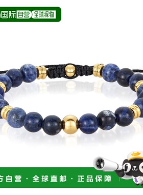 自营Crucible Los Angeles 8 毫米方钠石和金色 IP 不锈钢珠可调