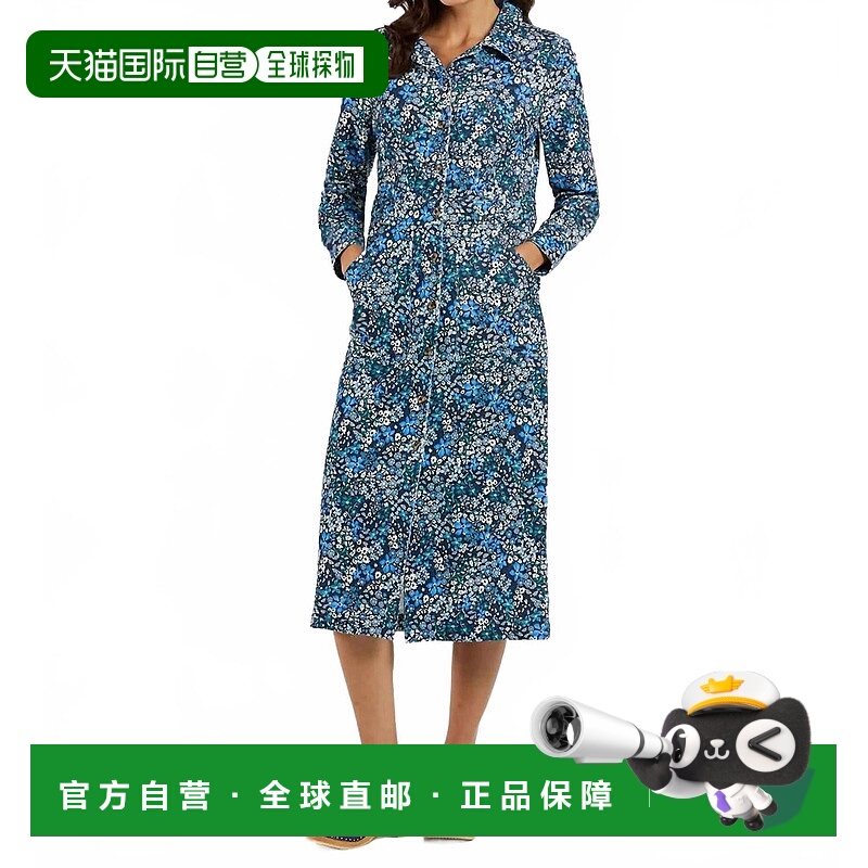 自营jude connallyUma Corduroy Midi Dress In Ditsy Floral Nav