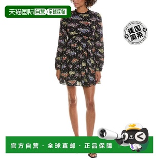 美国奥莱 AMUR 黑色 迷你连衣裙 直发服饰 Codi