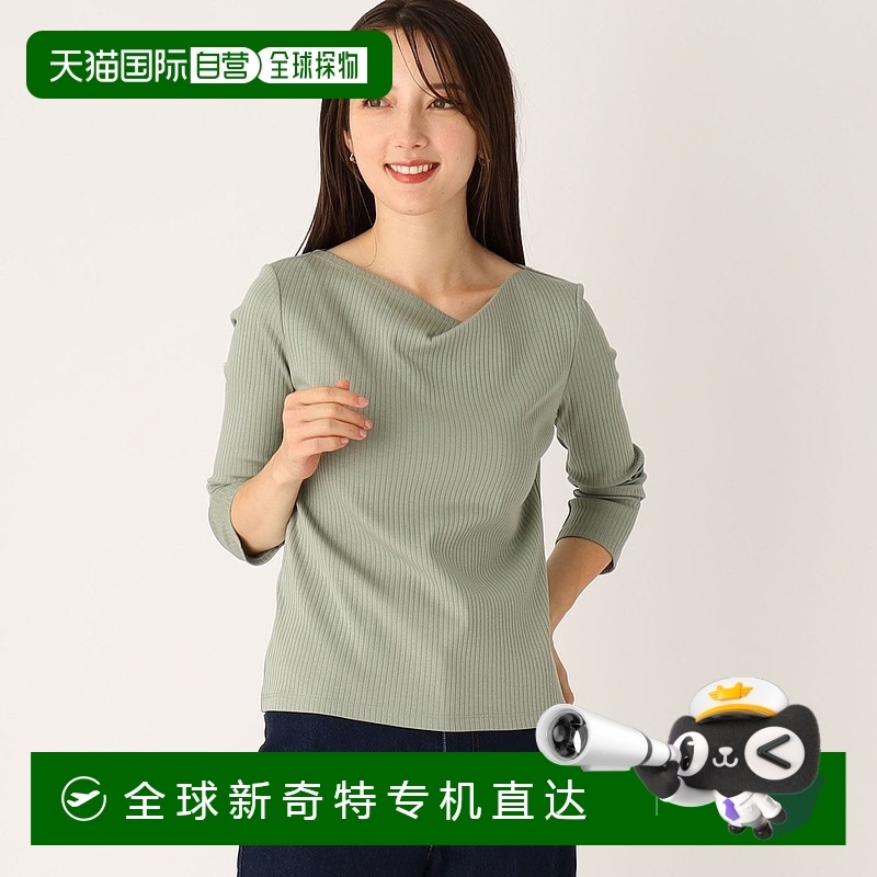 【日本直邮】INDEX　女士　T恤纯棉高档 简约时尚百搭舒适 高级感