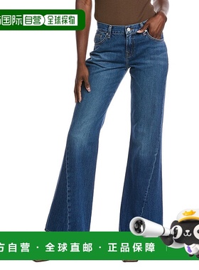 自营 7 for all mankind7为全人类Spencer Mesa Flare牛仔裤-蓝色