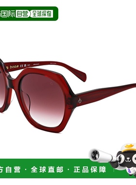自营 rag & boneRag&Bone女式55毫米勃艮第太阳镜-勃艮第 美国奥