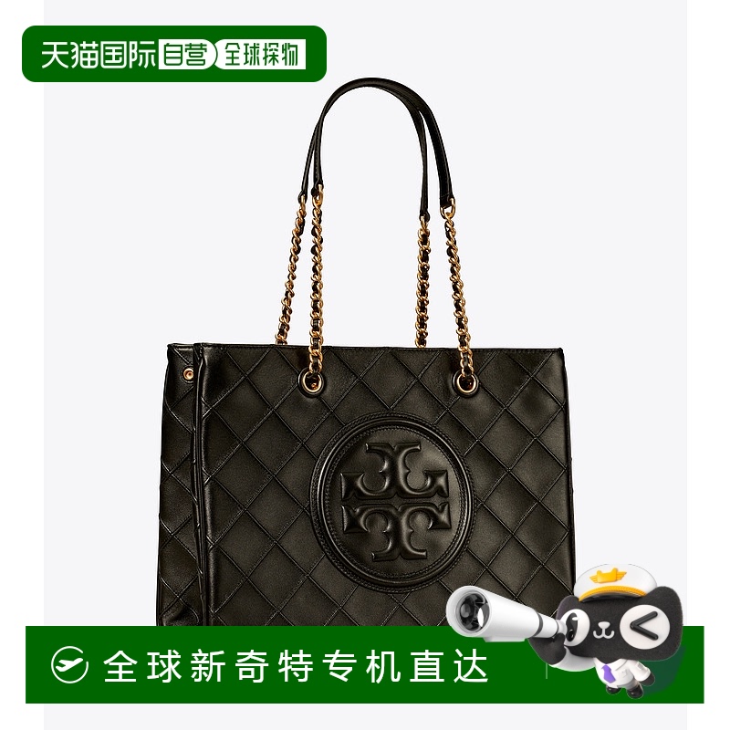 美国直邮TORY BURCH汤丽柏琦新款丹宁单肩斜挎手提水桶包