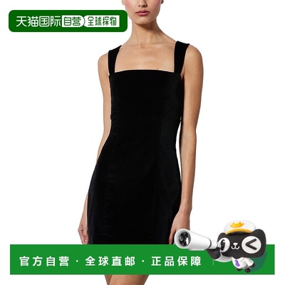 自营alice + oliviaalice+olivia Keria丝绒迷你连衣裙-黑色 美国